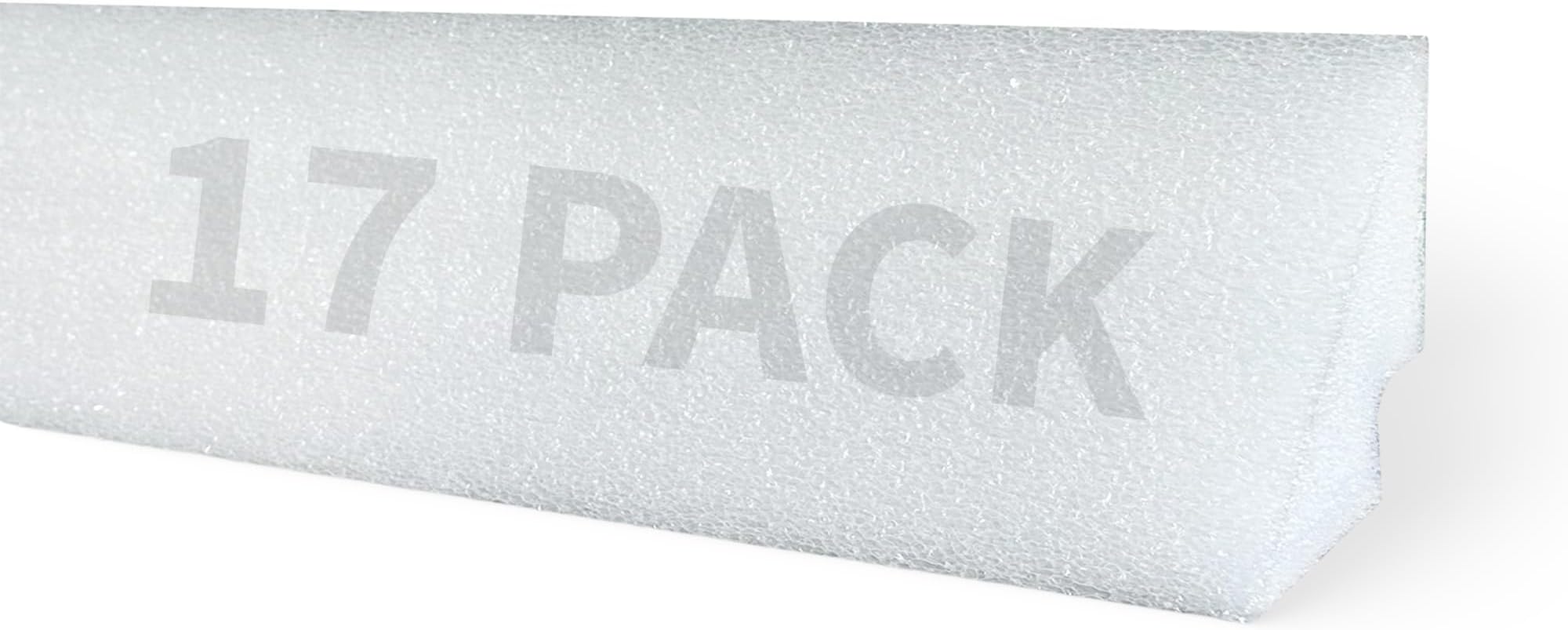 Blue Wave Peel and Stick Pool Cove for Above Ground Pools, 17-Pack โ Resilient HDPE Construction โ 69-Ft of Total Liner Coverage for up to 21-Ft Round or 15x24-Ft Oval Pools โ Sand Cove Alternative