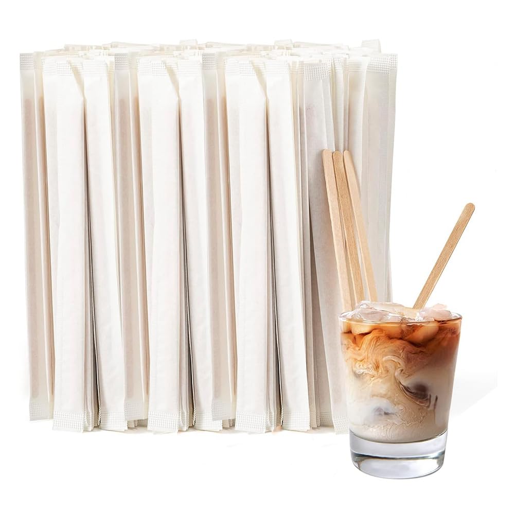 CTRLZS Wood Stir Sticks Coffee Stirrers Disposable Coffee Stirrers Stir Sticks forCoffee Bar
