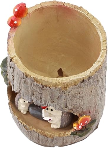 Miniatura 6 de Segreto Macetas creativas con agujeros de drenaje, jarrón de resina para decoración del hogar para suculentas, flores, cactus, decoración de