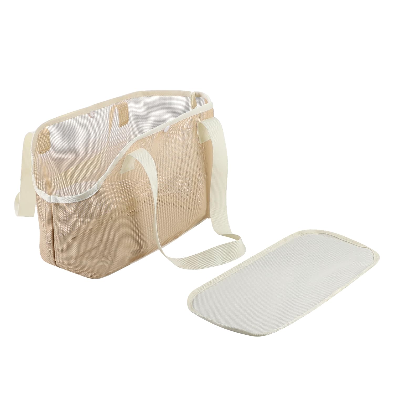 Sac de Transport pour Animaux de Compagnie Maille Respirant Eté Cage de Transport Portable Chien Chat Extérieur Sac de Voyage avec Corde de Sécurité et Tapis Amovible pour Chaton Chiot Petits Animaux