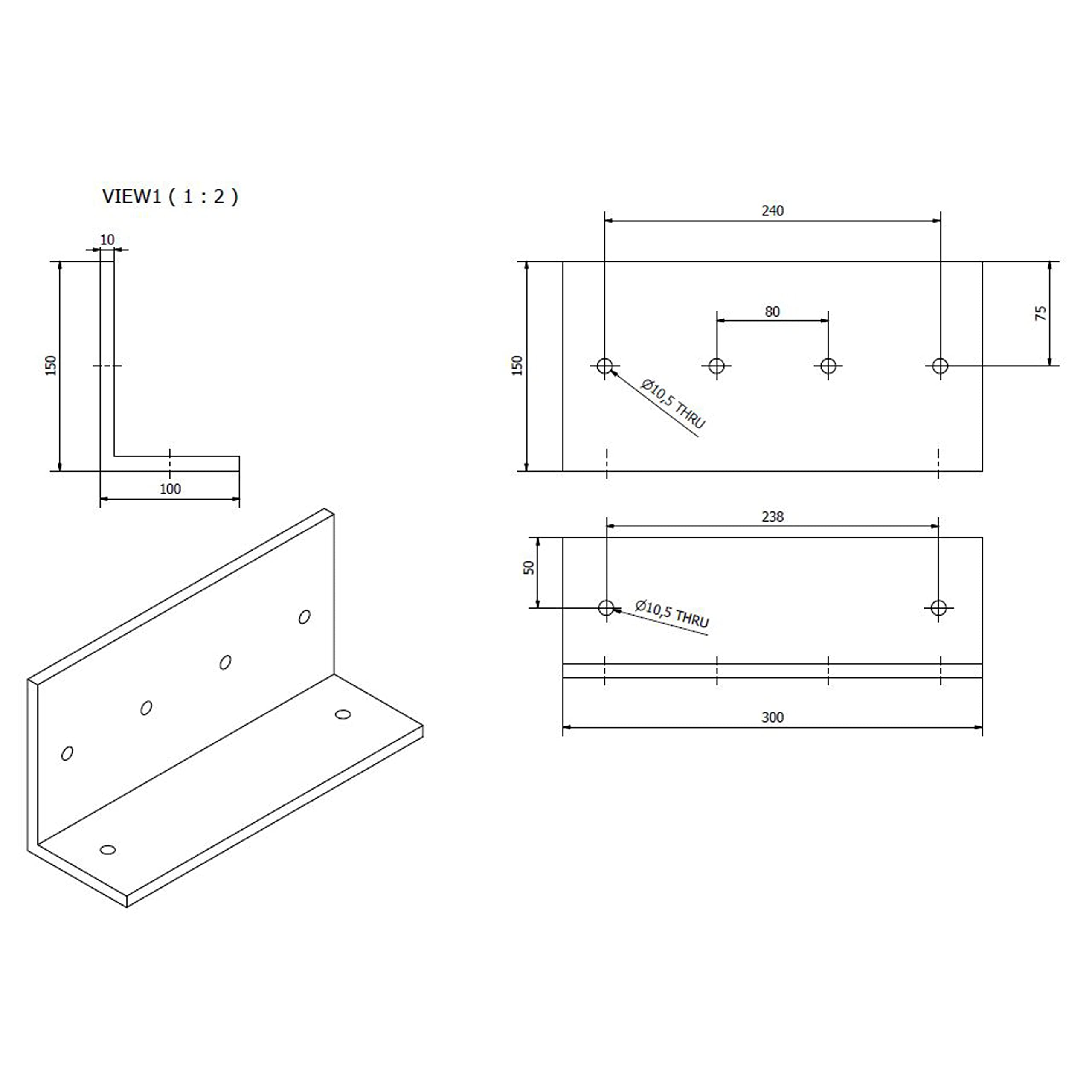 Global Truss Wandhalter für F33-F34 inkl. Coupler - Traversenzubehör