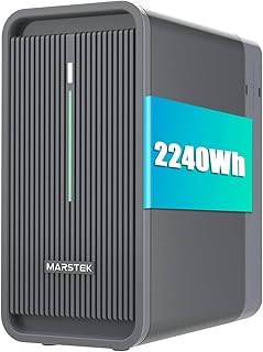 2026 Updated Balkonkraftwerk mit Speicher B2500 0% VAT, Marstek 2240Wh LiFePO4 Akku 6000 Ladezyklen, 1600W Max. 1600W PV-Eingang & 800W Ausgang Erweiterbar auf 8960Wh, IP65 wasserdicht & staubfest