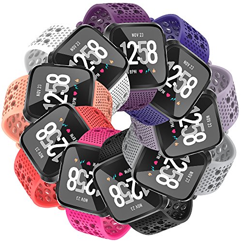 Fitbit Versa Sport Strap Bands, Breathable, for Women & Men