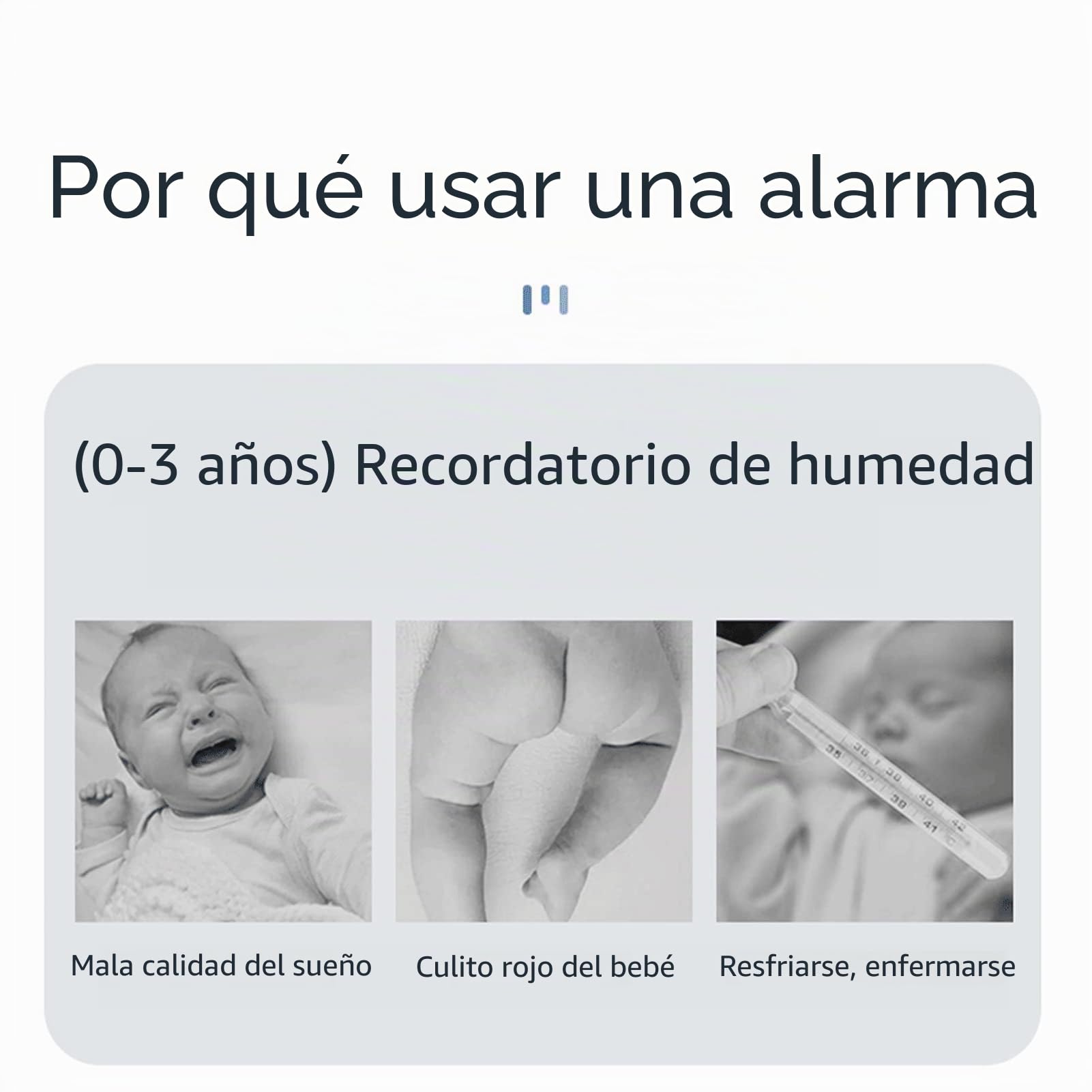 Sunnyushine enuresía inalámbrica, alarma Pipi recargable con receptor para niños Grils Kids Potty Training Cuidado las personas mayores, alcance 1020 m, sensor orina con sonido