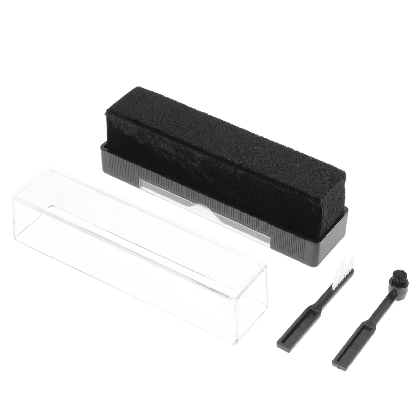 PartyKindom 4ensembles Brosse De Nettoyage Vinyle Antistatique Kit Pratique pour Phonographe Accessoire De Nettoyage pour Disques Vinyles Poussière