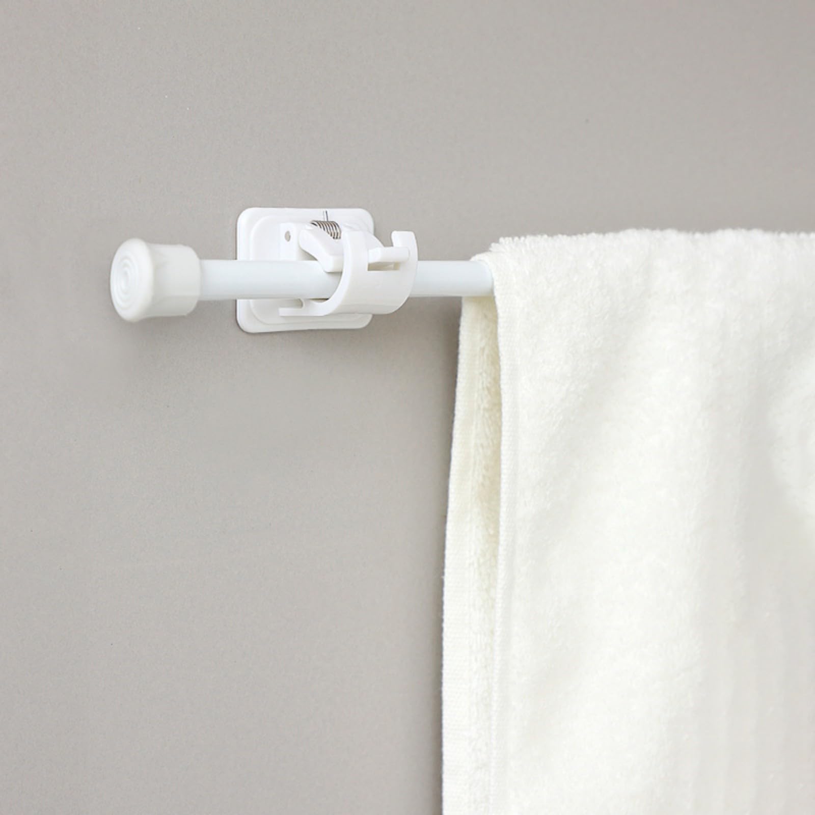 Towel Rail, Bath Towel Rail Guest Towel Holder for Bathroom Kitchen Bathroom Wall-Mounted Single Rod Towel Holder, Maximum Length 50 cm - Image 4