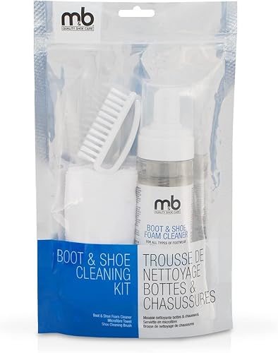 Miniatura 2 de Moneysworth & Best Kit de limpieza de botas y zapatos, esenciales para limpiar zapatos con espuma, toalla y cepillo, accesorios para el cuidado de