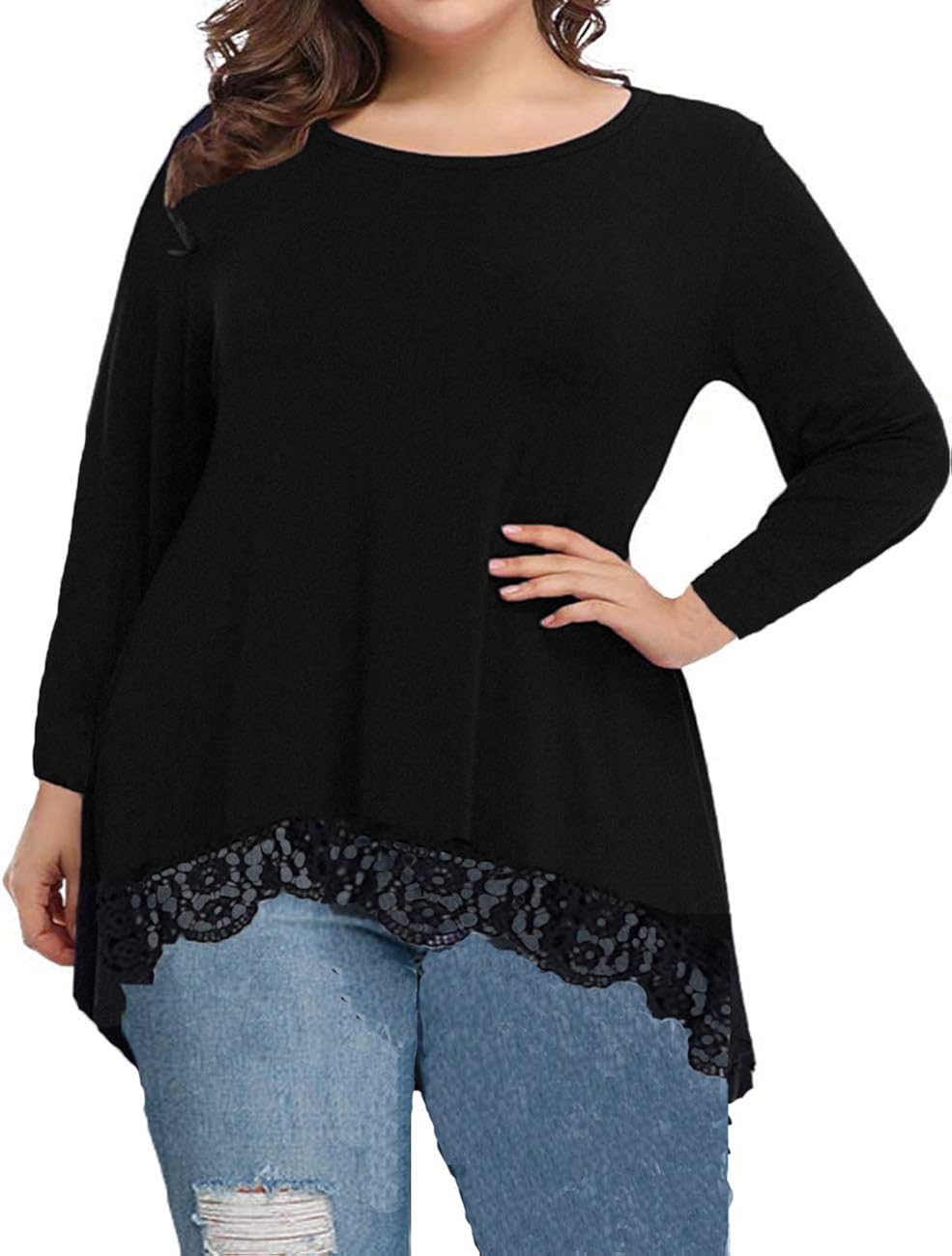 plus size tops for jeans