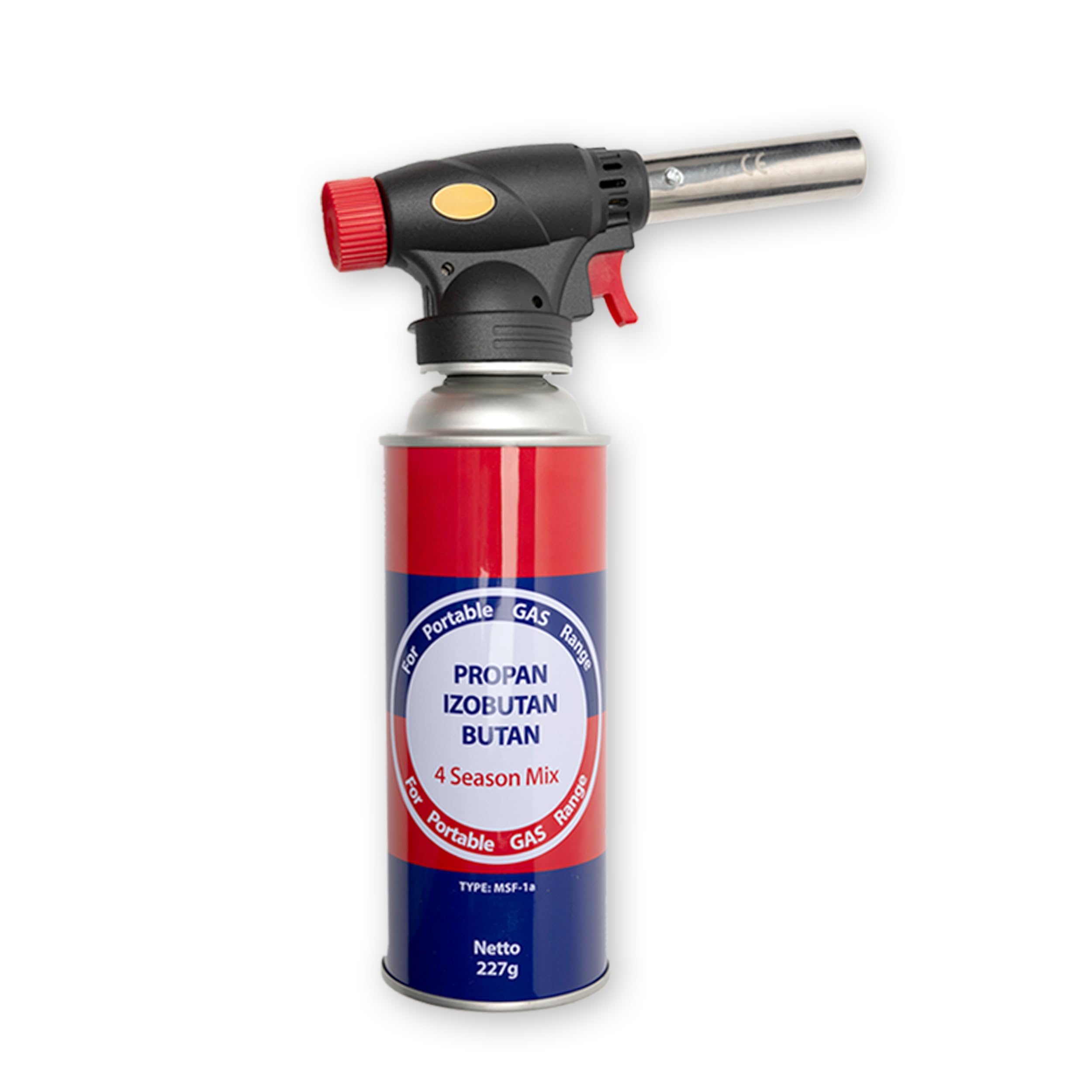 BESCH Professional Kitchen Torch with Butane Propane Gas 227 g – Adjustable Flame, Safe and Precise Ignition, Ideal for Flambear, Grill, Desserts, Soldering and DIY