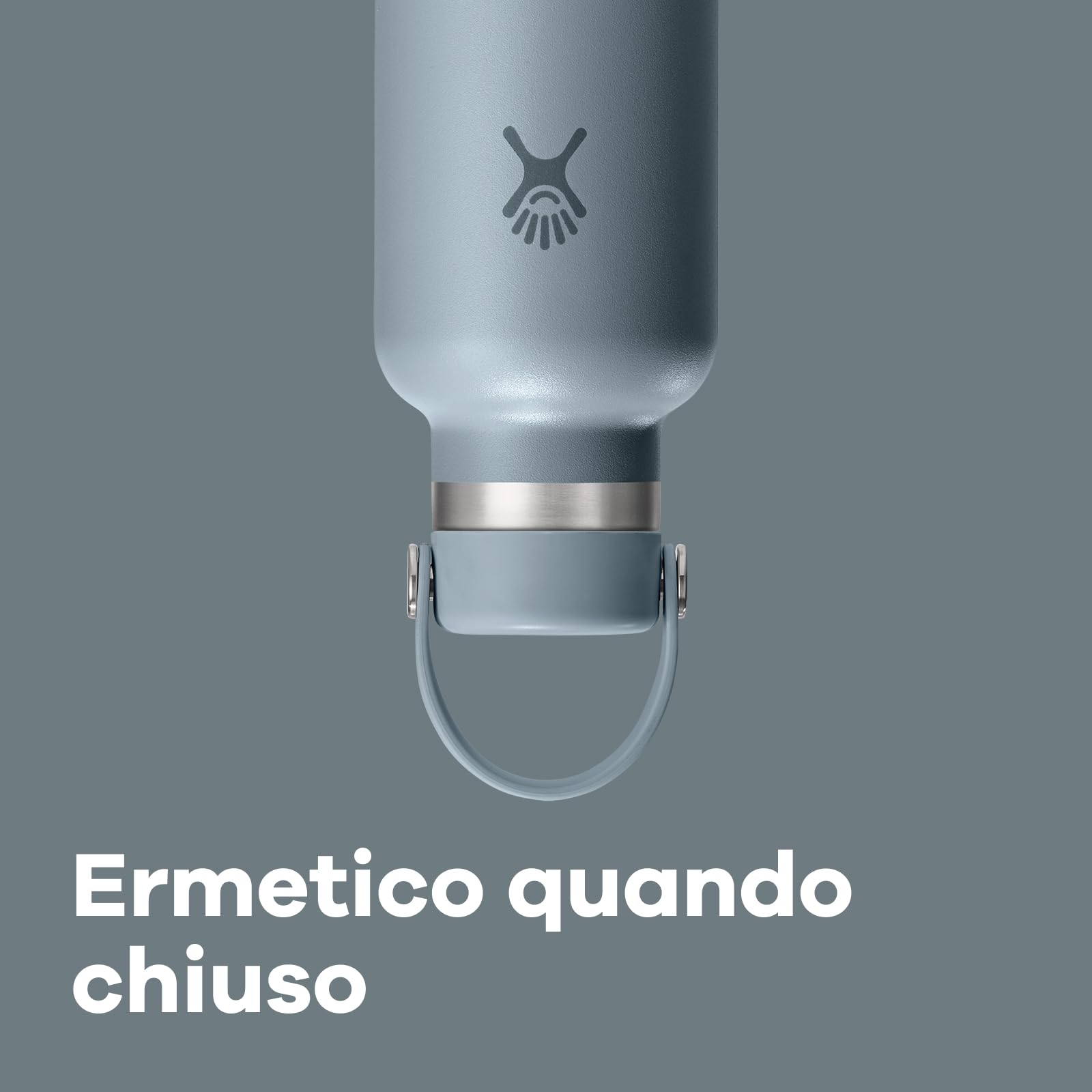 Hydro Flask – Standard Flex Cap 710 ml (24 oz) Bottle – Acciaio Inox, Ermetico, Compatibile con Portabicchieri – Isolato Freddo 24 Ore & Caldo 12 Ore – Black