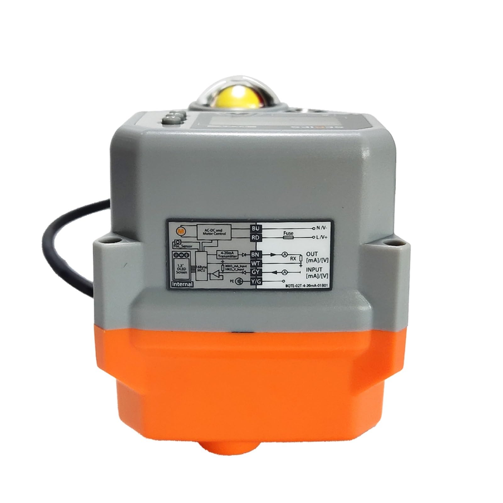 Inteligentny elektryczny siłownik sterujący 20Nm analogowy 0-5 V, 0-10 V, 4-20 mA proporcjonalny siłownik zaworu 220 V/24 V do regulacji wody(ACDC24V,0-10V)