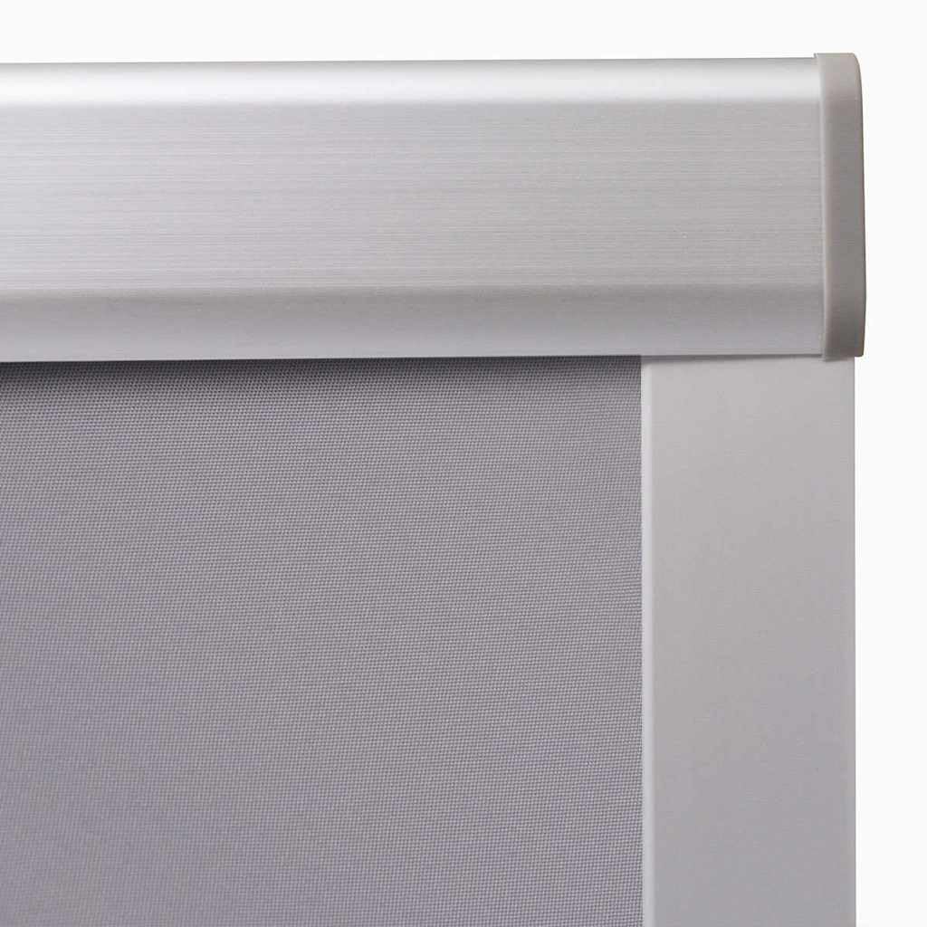 Verdunkelungsrollo Grau PK08 für Dachfenster, Polyester mit Aluminiumrahmen, 773 x 1212 mm, inklusive Montagezubehör, Thermo-Sonnenschutz, Blickdicht für Schlafzimmer, Büro, Wohnzimmer
