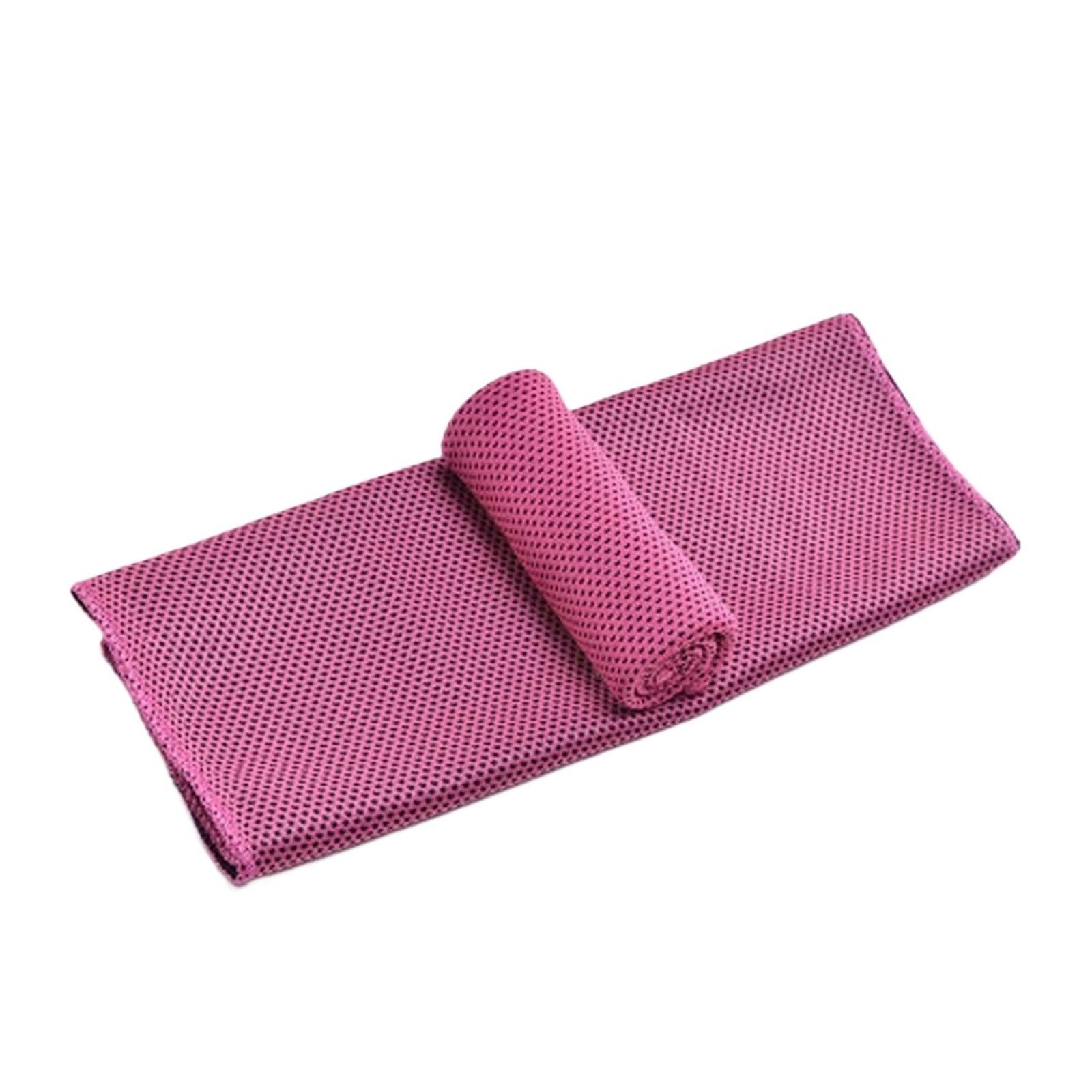 HNULGVI Cooling towel Breathable Running Yoga Gym Sweat-absorbent Towel Sports(Rose red)