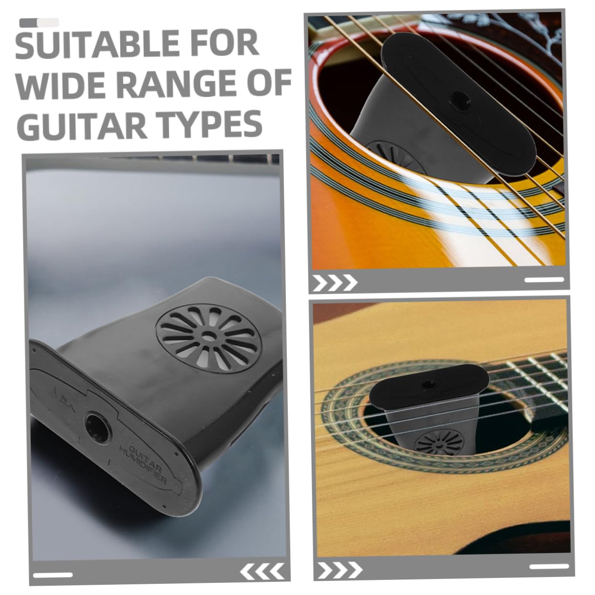 HEMOTON 5 Set Di Umidificatori Per Chitarra Acustica Umidificatore Per Foro Sonoro Per Chitarra Di Controllo Dell'umidità Per Chitarra 4 Pezzi * 5