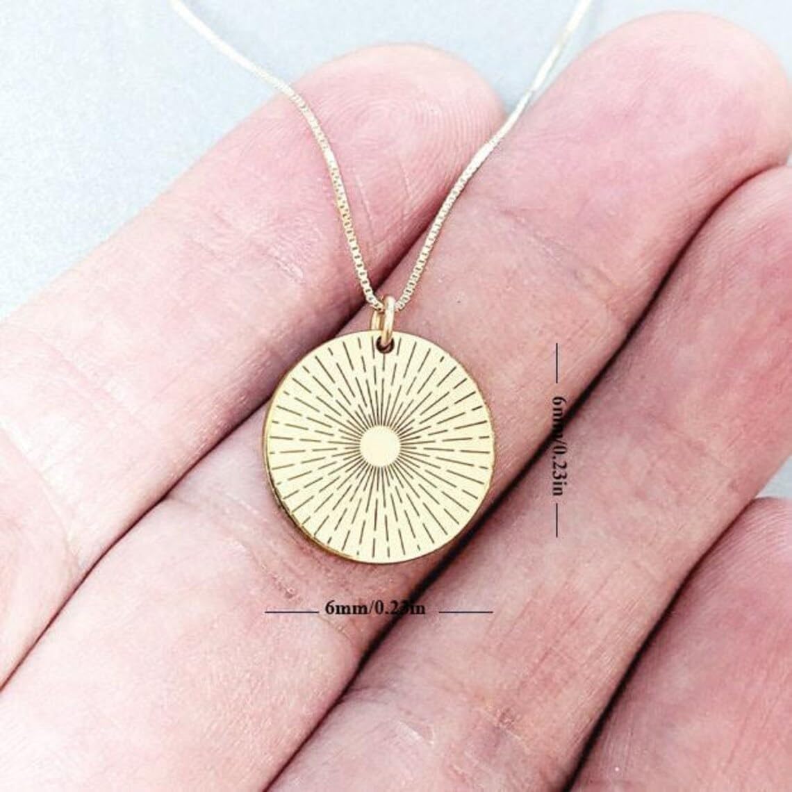 Starburst Necklace – 14k Gold Plated Celestial Pendant, Dainty Cosmic Jewelry for Women - Image 5