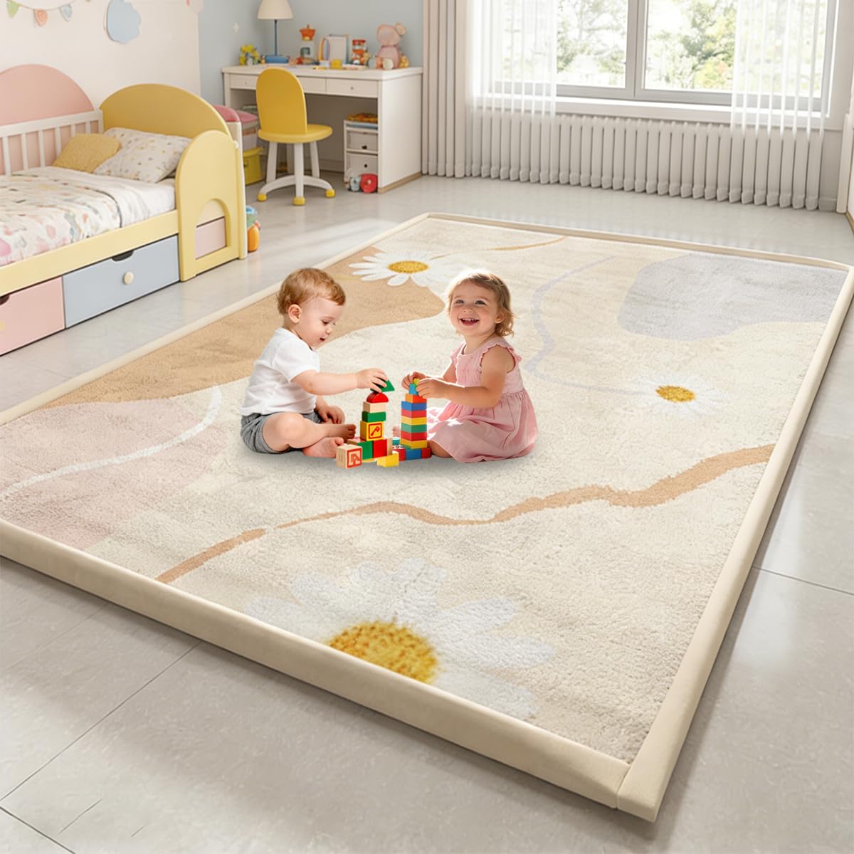 Krabbelmatte Baby Spielmatte Kinder Spieldecke 2.5 cm Dick Krabbeldecke Für Baby - Babymatte Kindermatte - Schaumstoffmatte Kinderteppich- Spielteppich - Bodenmatte Kinder 80 x 150 cm