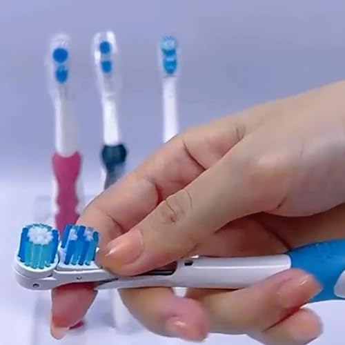 Vista 18 de 20 piezas Spinbrush Oral Cepillo de Dientes Cabezales de Repuesto Doble Acción Cruzada Accesorios Limpios Cepillo Sensible Recarga Giratoria Sets 3D