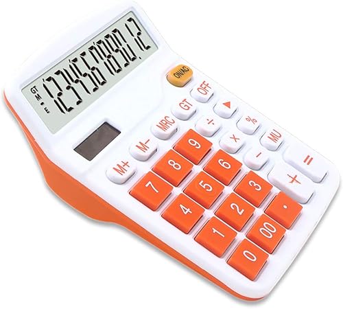 Vista 11 de Meichoon Calculadora Pantalla de 12 dígitos Batería solar de doble potencia financiera dedicada gran función estándar de escritorio Calculadora