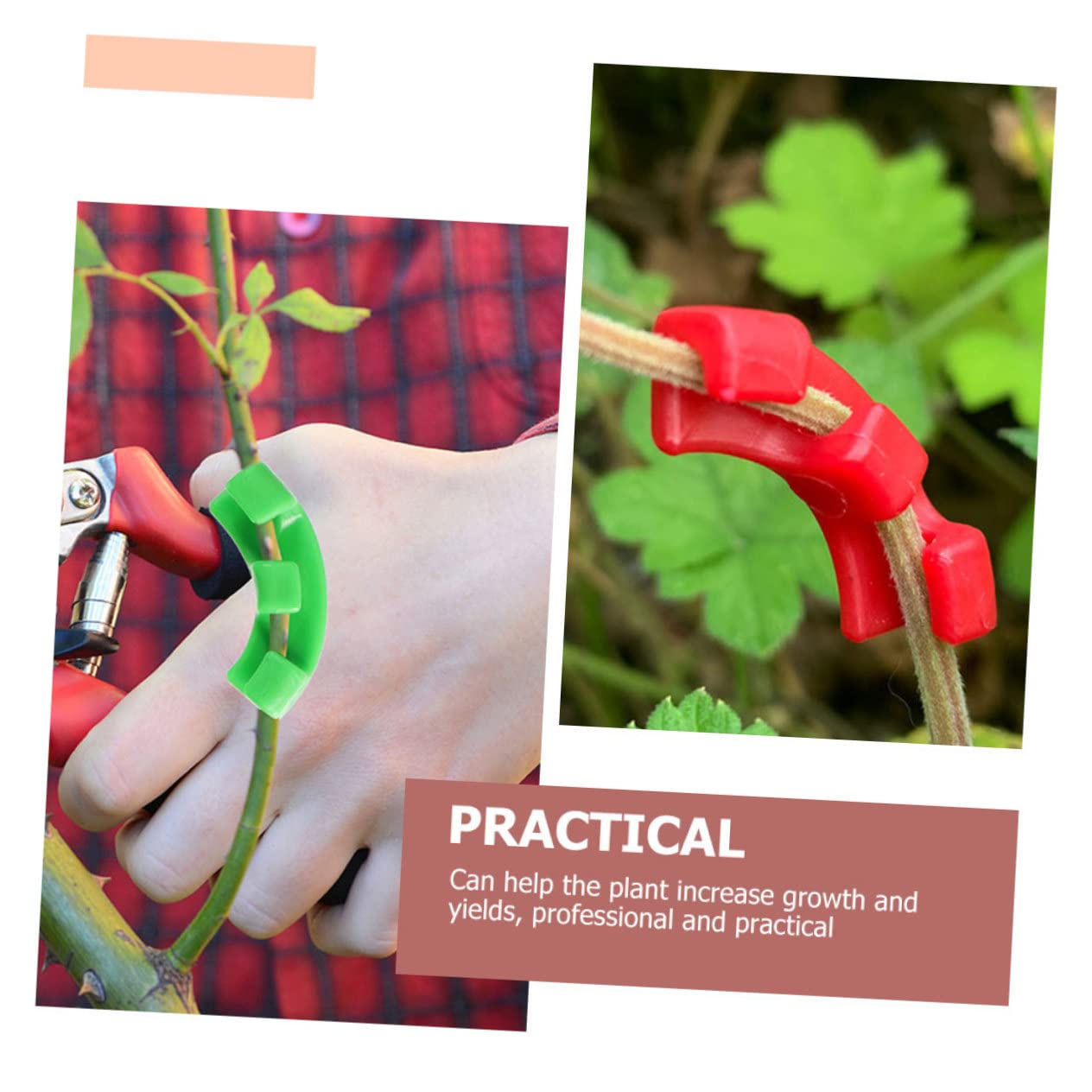 POPETPOP 300pièces Benders De Plantes Plastique à Degrés Clips De Fixation pour Branches Et De Plantes Outils De Jardinage pour Intérieur Et Extérieur