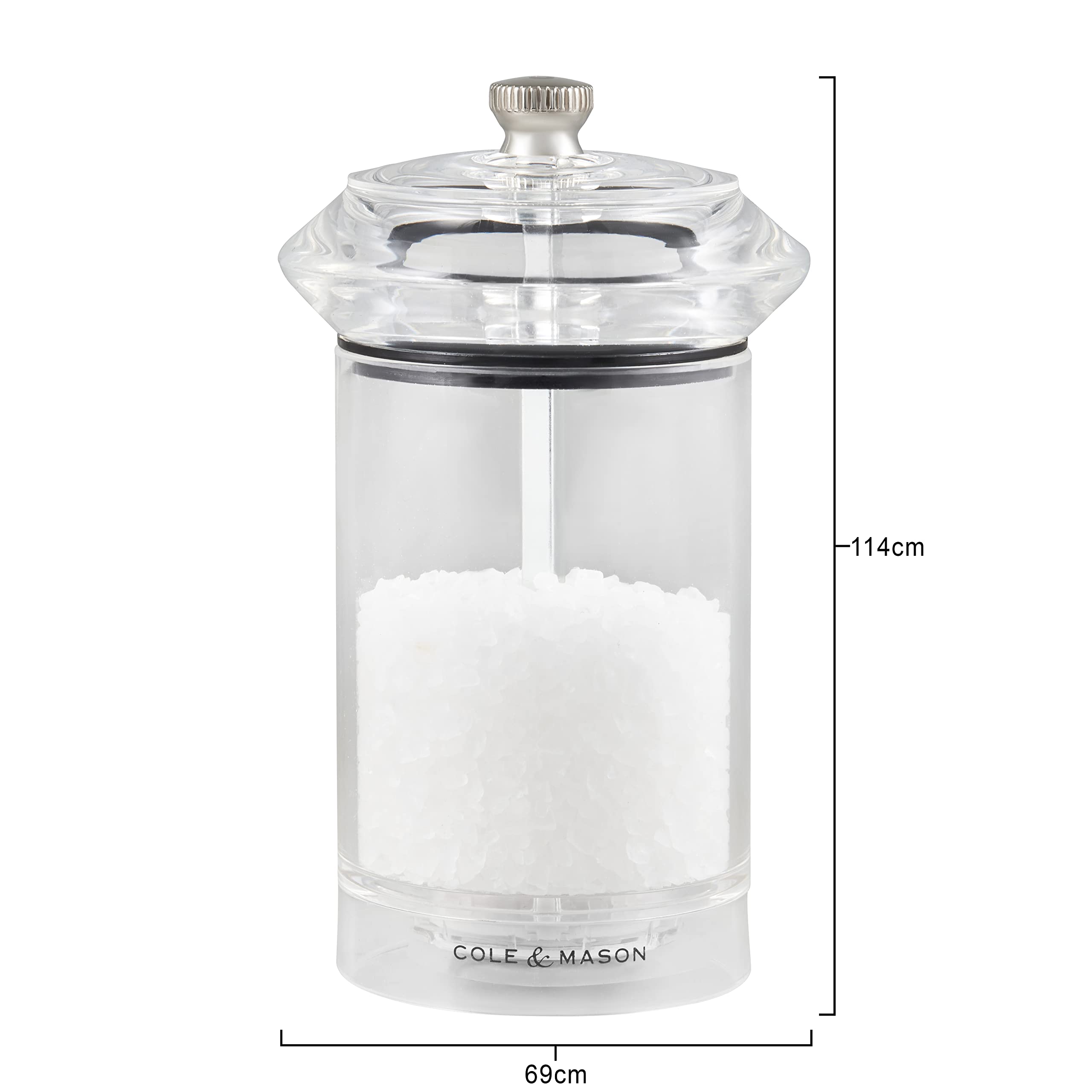 Zassenhaus Molinillo De Pimienta Y Sal De 7.0 Pulgadas Con Soporte