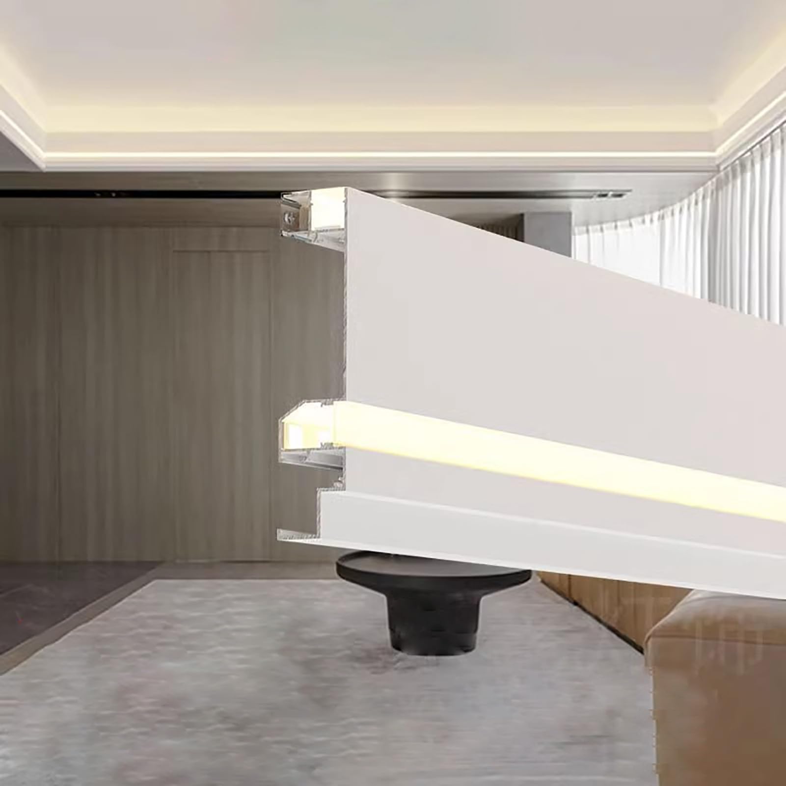Zócalo de iluminación LED de 3,5 m para cambiar el estilo de tu salón y pasillo