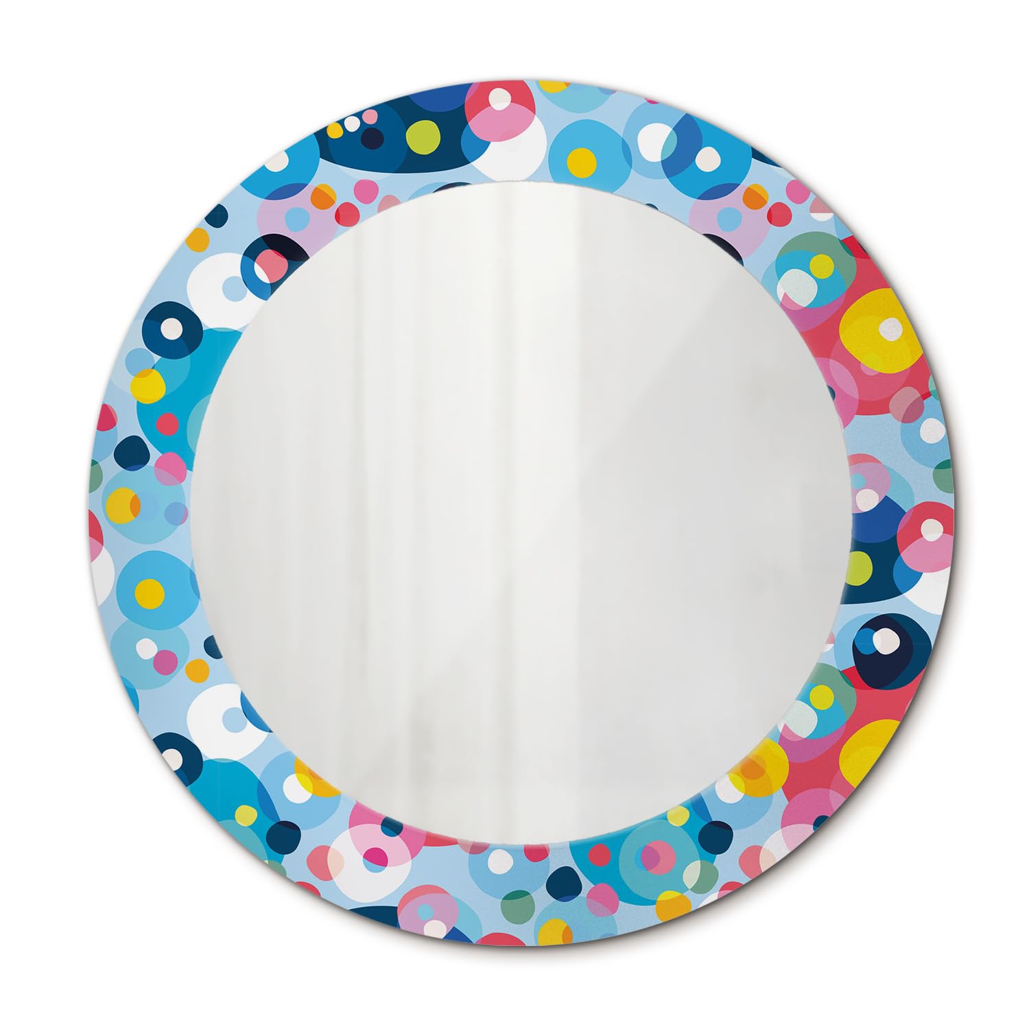 Miroir moderne rond 60 cm pour illuminer un mur vide sans encombrer