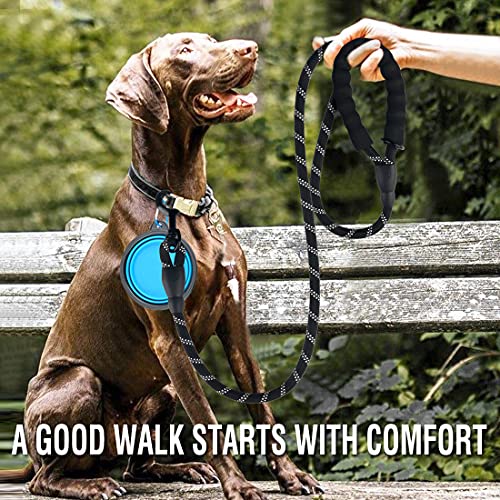 COOYOO 2 Pack Dog Leash 2/5/6 FT Heavy Duty - Comfortable Padded Handle - Reflective Dog Leash for Medium Large Dogs… - Image 3