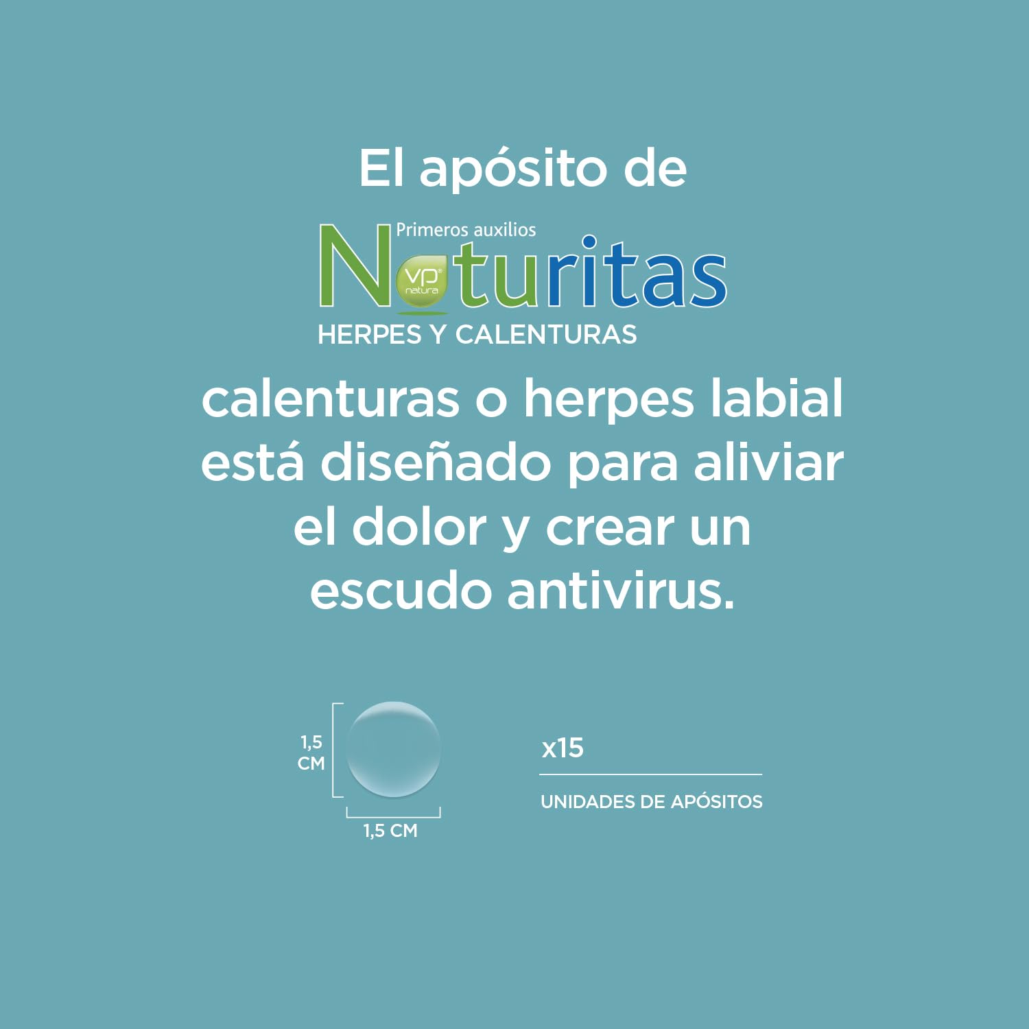 Parches Herpes Labial – Apósito Hidrocoloide para Calenturas, Transpirable, Sin Medicamentos, Curación Rápida Avanzada, Alivia Picor, Hasta 12 Horas Protección (15 parches)