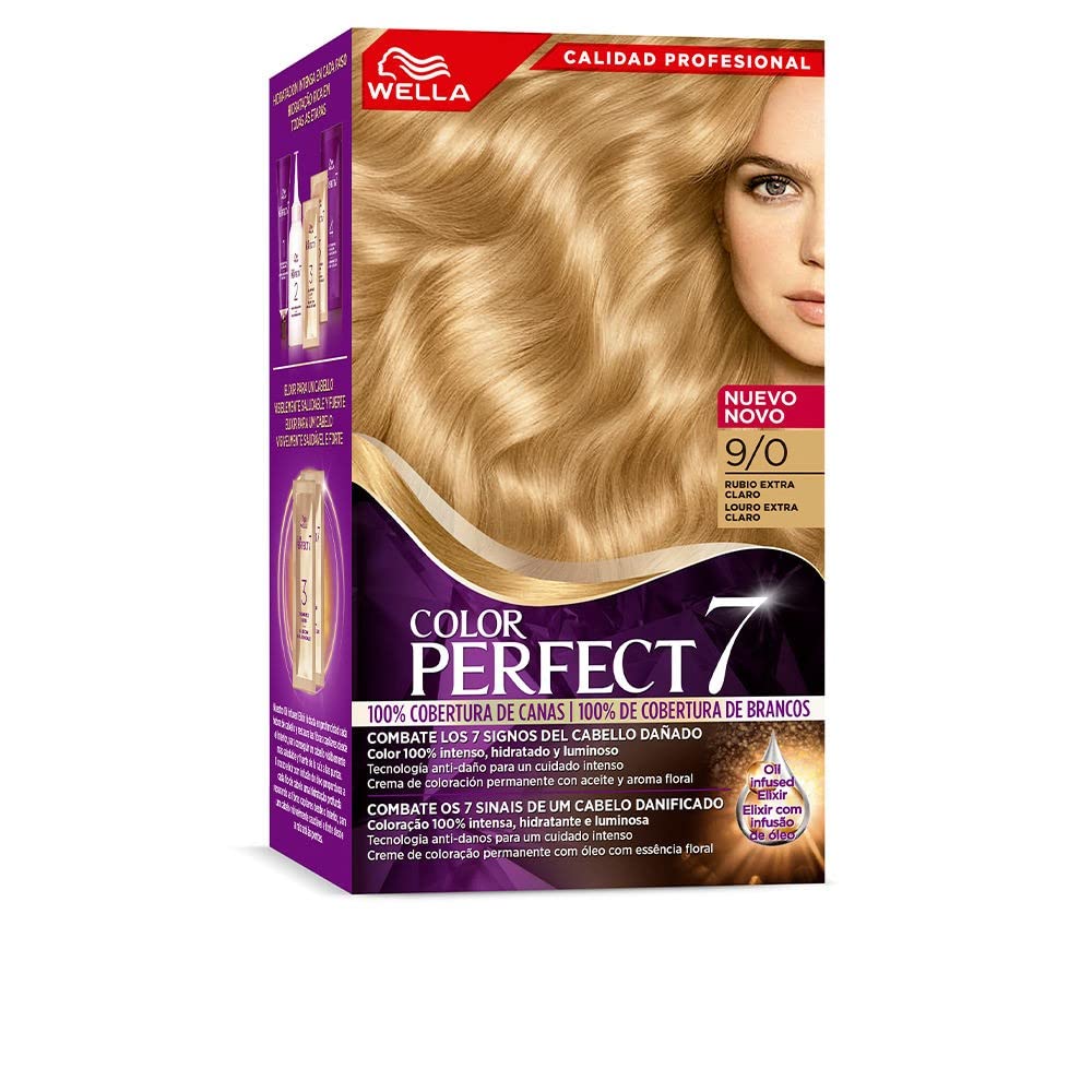 Wella Color Perfect Permanent Hair Color Dye for Hydrated and Luminous Hair - Extra Light Blonde Shades