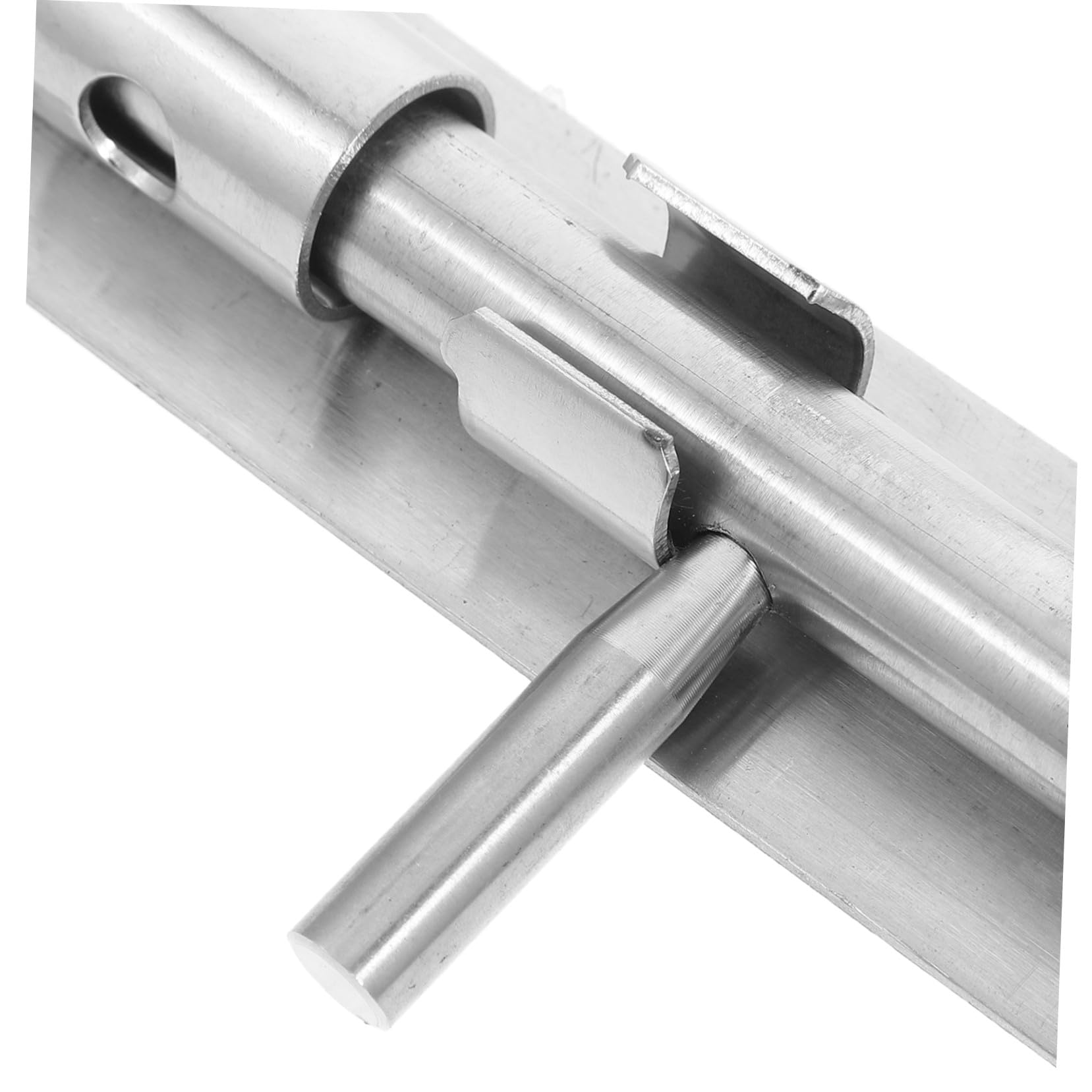 Toddmomy Bullone Scorrevole in Acciaio Inossidabile Spesso per Porte e Cancelli Blocco Sicurezza Destro Sinistro Antiruggine per Porte Interne ed Esterne Serratura Scorrevole Resistente
