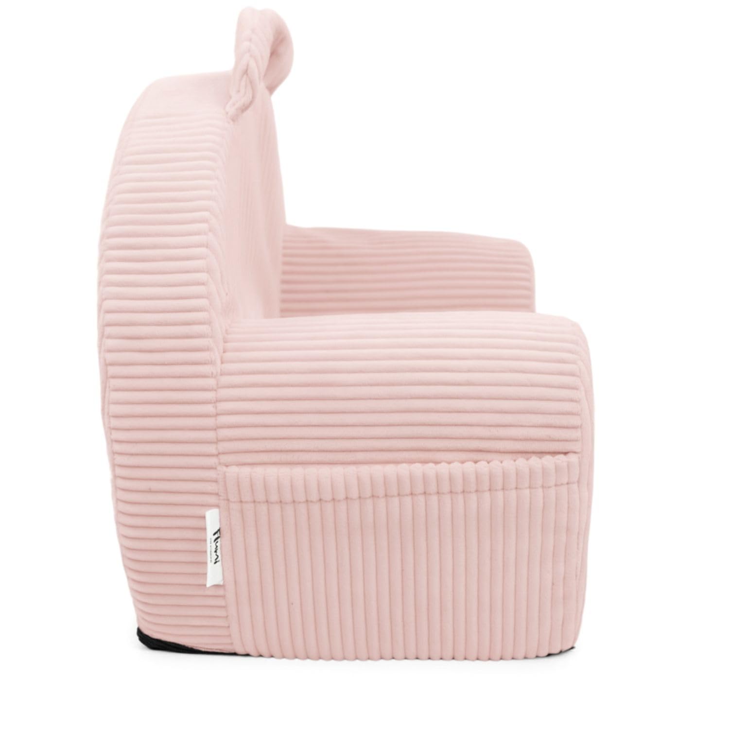 Flumi Personalisierte Kindersessel fur Jungen – Babysessel - Kindersitz fur Kinderzimmer Spielzimmer – Sessel mit Gravur Kindername (Kord Rosa)