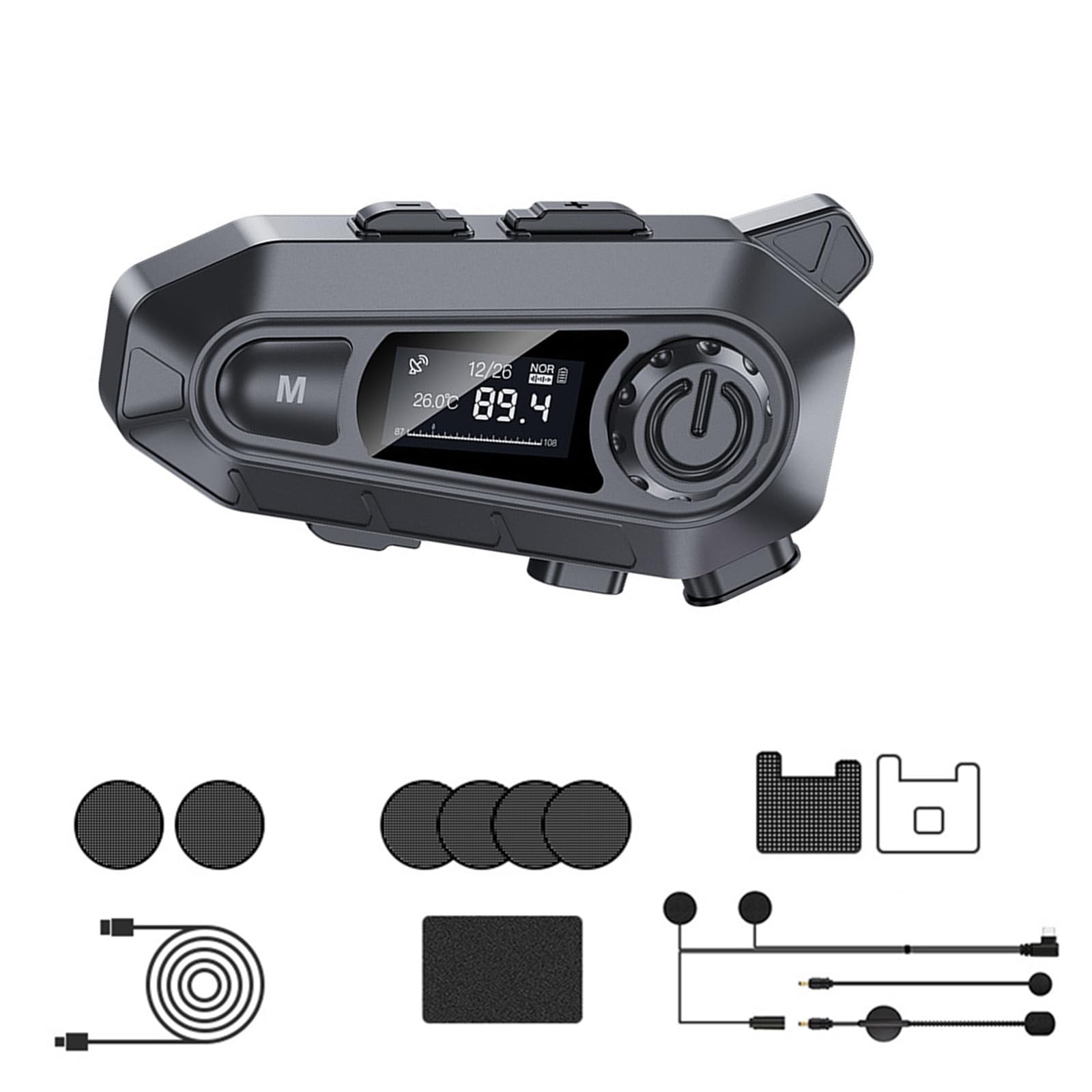 Motorcycle Headset Bluetooth Helmet Headphone Wireless Handsfree Support FM