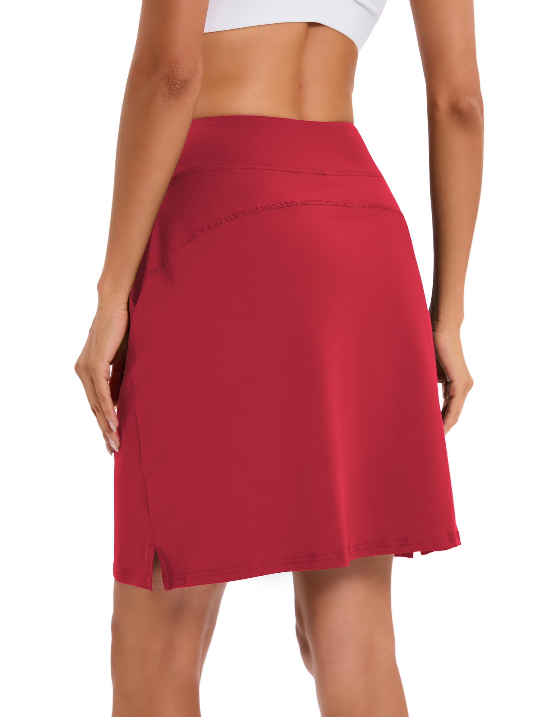 Jhsnjnr Falda de Tenis para Mujer, Estilo Casual, hasta la Rodilla, con Bolsillos, para Entrenamiento, atlética