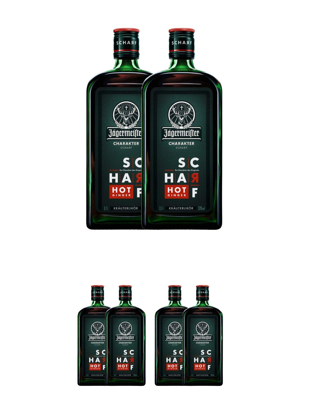 Jägermeister Charakter Scharf Hot Ginger aus Deutschland 6 x 0,7 Liter