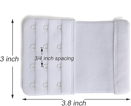 Vista 3 de Extensores de brasier para mujer, 4 ganchos, 3 ganchos, 5 ganchos, 2 ganchos, correa de extensión de brasier elástica suave y cómoda