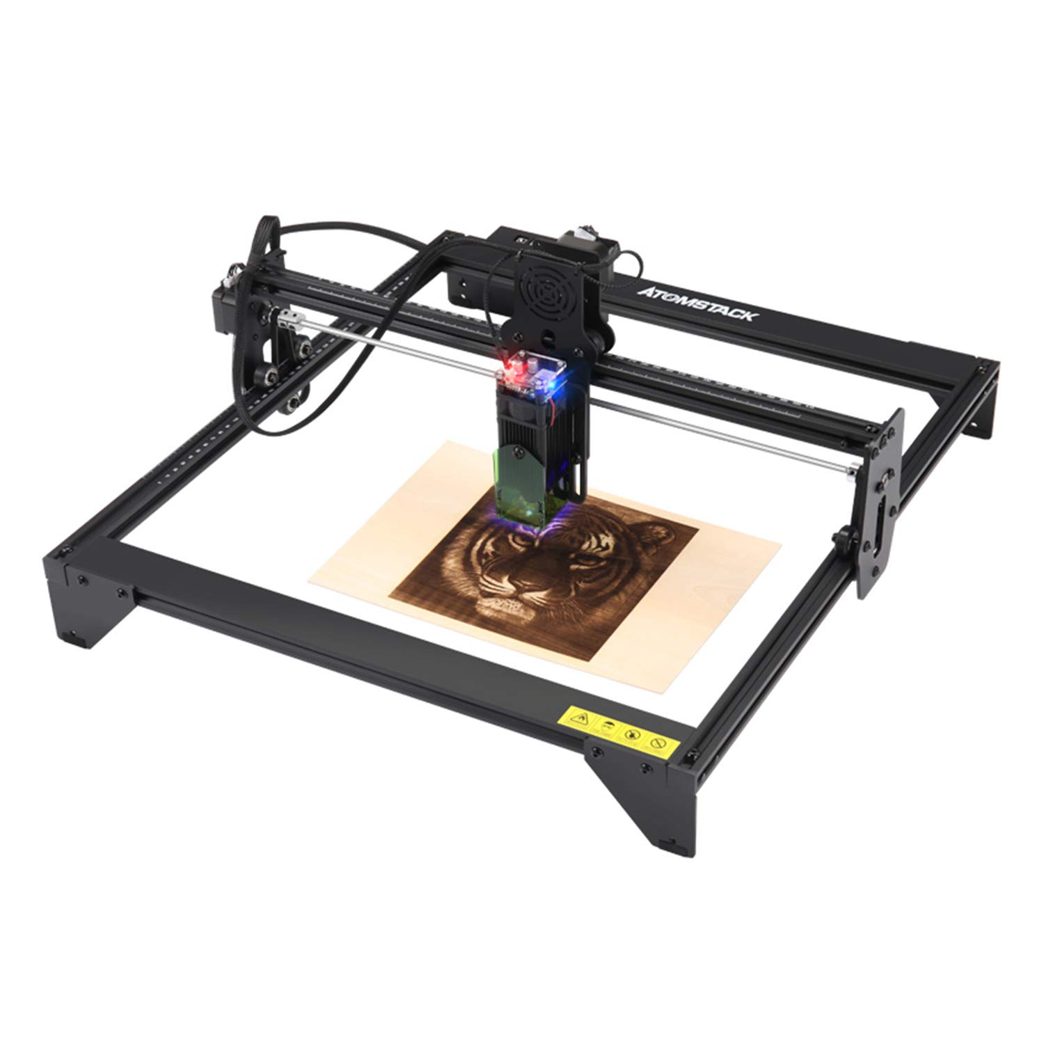 ATOMSTACK A5 20W Laser Engraver CNC Quick Assembly 410*400mm Carving Area Full-metal Structure Desktop DIY Engraving Cutting Machine Upgraded Fixed-focus Laser Excellent Eye Protection Precise Scale