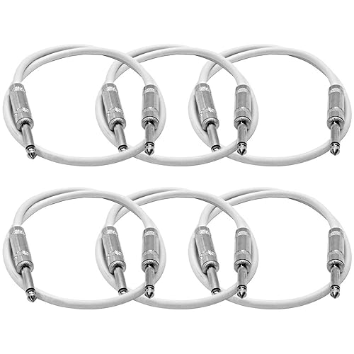 Vista 27 de Seismic Audio SASTSX-3Black-6PK - Cable TS de 3 pies para guitarra, instrumento o parche, color negro