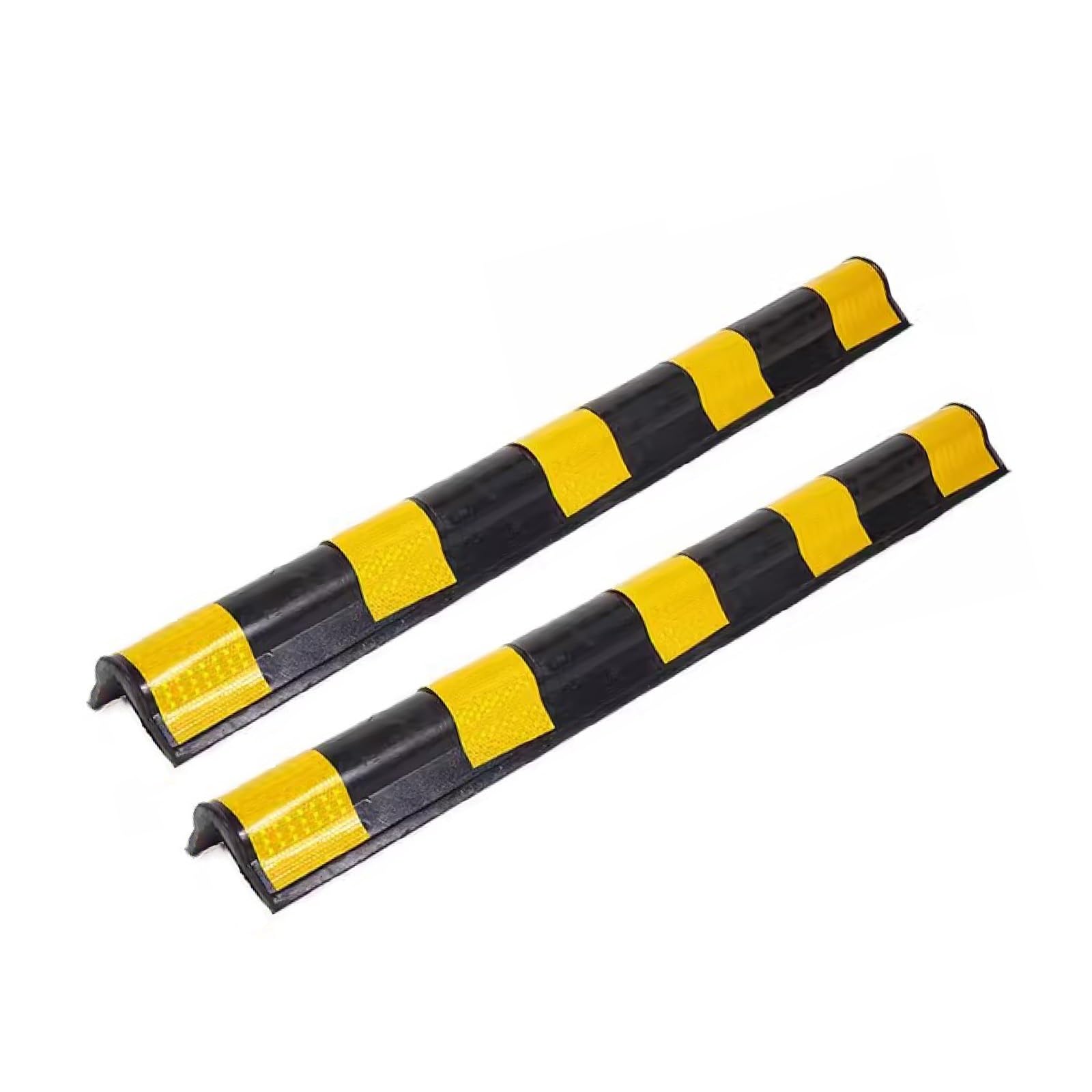 Protector Columnas Garaje Protector De Borde De Esquina De Pared For Garajes, Tira De Advertencia De Tráfico Reflectante De Goma De 100x10x1cm For Estacionamiento De Coches, Almohadilla De Parachoques