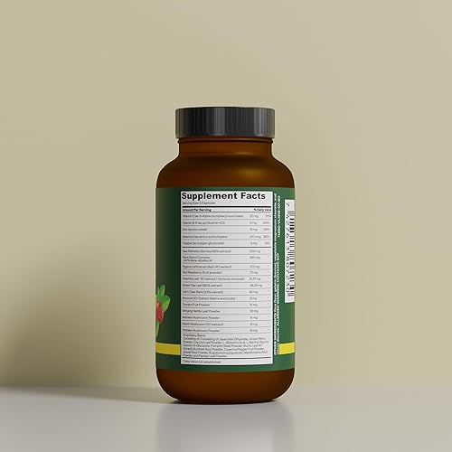 Miniatura 3 de Suplemento de apoyo para la próstata para hombres  Saw Palmetto, Beta-Sitosterol, Pygeum, ortiga, zinc y selenio  Apoya el flujo urinario, la salud