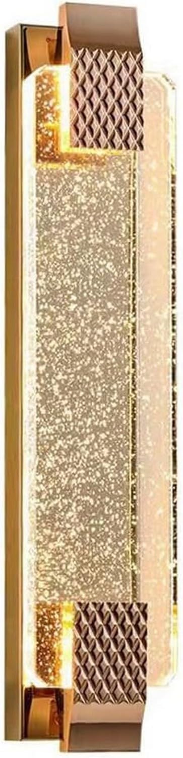 ZTCHSENZT Mirror Light Modern Bathroom Wall Lights with Crystal Glass LED Wall Lamp Indoor Black Long Linear Wall Sconces Lamp,Lighting Wall Sconce,Gold-50cm