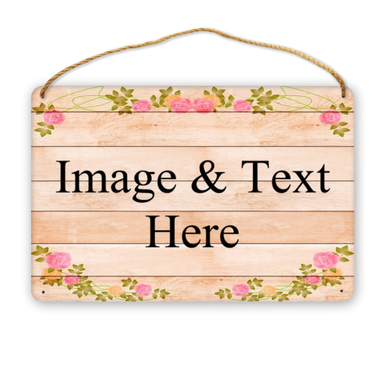 Djngn As Pic-2 Personalised Wood Sign Personalised Plaque Signs Home Decor, Custom Rustic Board Sign Hanging Wooden Name Sign, Custom Welcome Home Signs Plank Decor Gifts For Wedding Family Farmhouse Kitchen