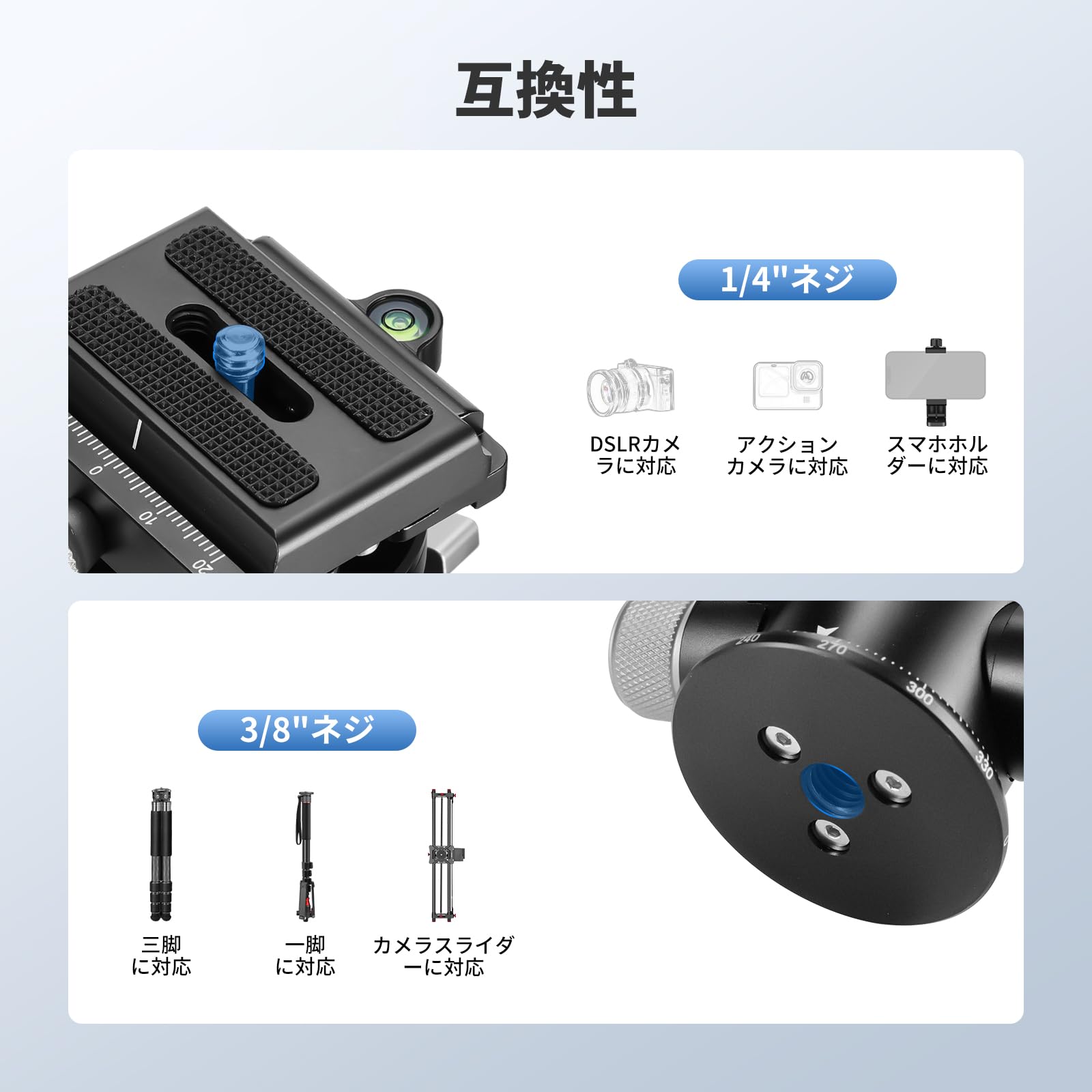 NEEWER パノラマ雲台PH-720B NEEWER パノラマ雲台PH-720B Quick NEEWER パノラマ雲台PH-720B