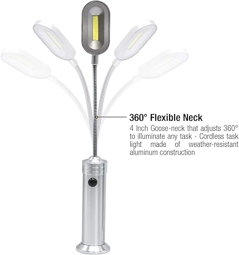 Miniatura 3 de Luces de parrilla para barbacoa, base magnética, luces LED superbrillantes, cuello de cisne flexible de 360 grados, resistente a la intemperie,