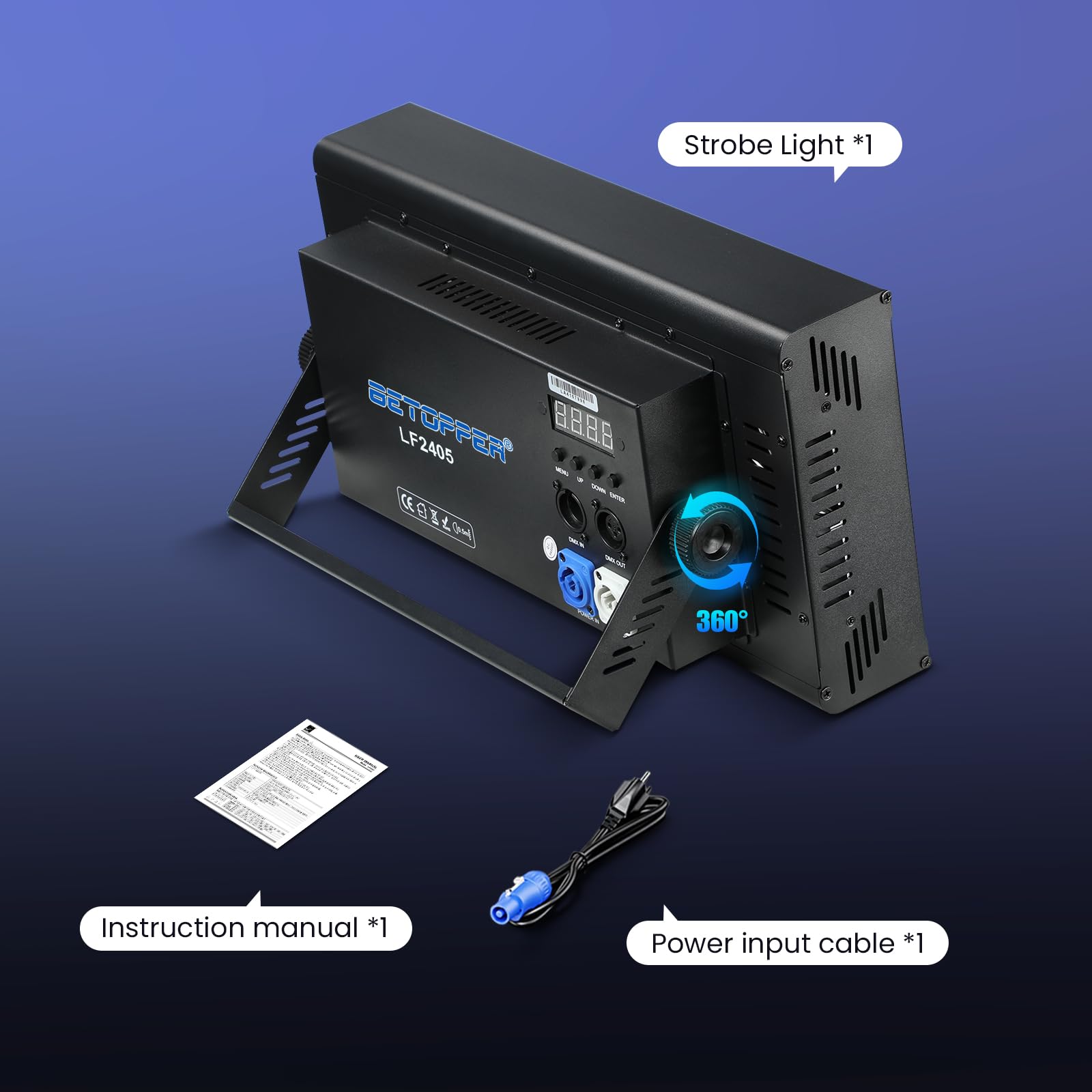 Betopper 300W Lumière Stroboscope LED Matricielle Beam Dynamique RGBW 2P