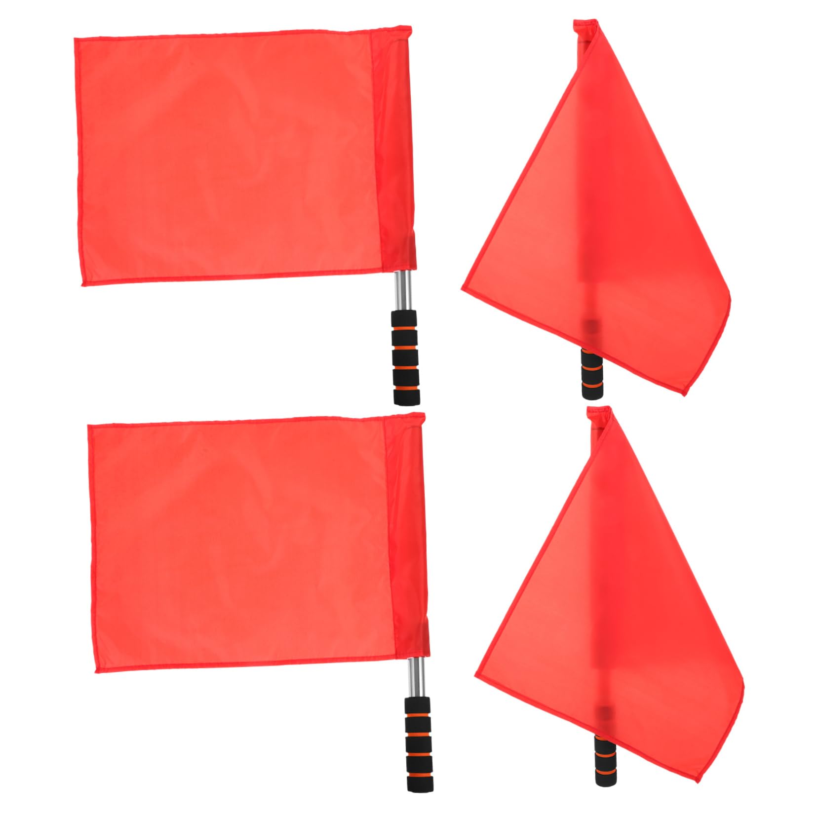 Schiedsrichter-Flaggen Set - 4-tlg. Für Fußball & Sportevents