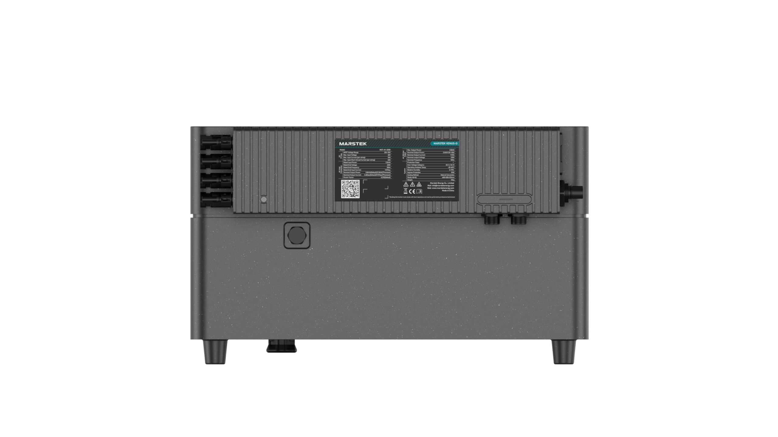 Marstek Venus D Hybrid-Stromspeicher mit 2,56kWh Akku & 2,2kW Wechselrichter, Notstromfunktion, 4 MPPT, Erweiterbar bis 15,36kWh, für Balkonkraftwerk & PV-Anlage