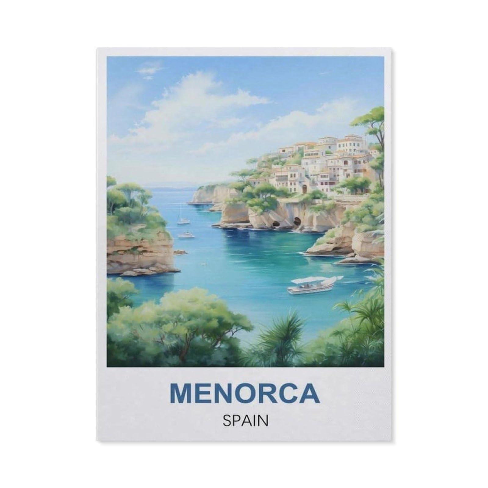 BEAYODKP 5D Diamond Painting Kits，Menorca Spain（30x40cm）