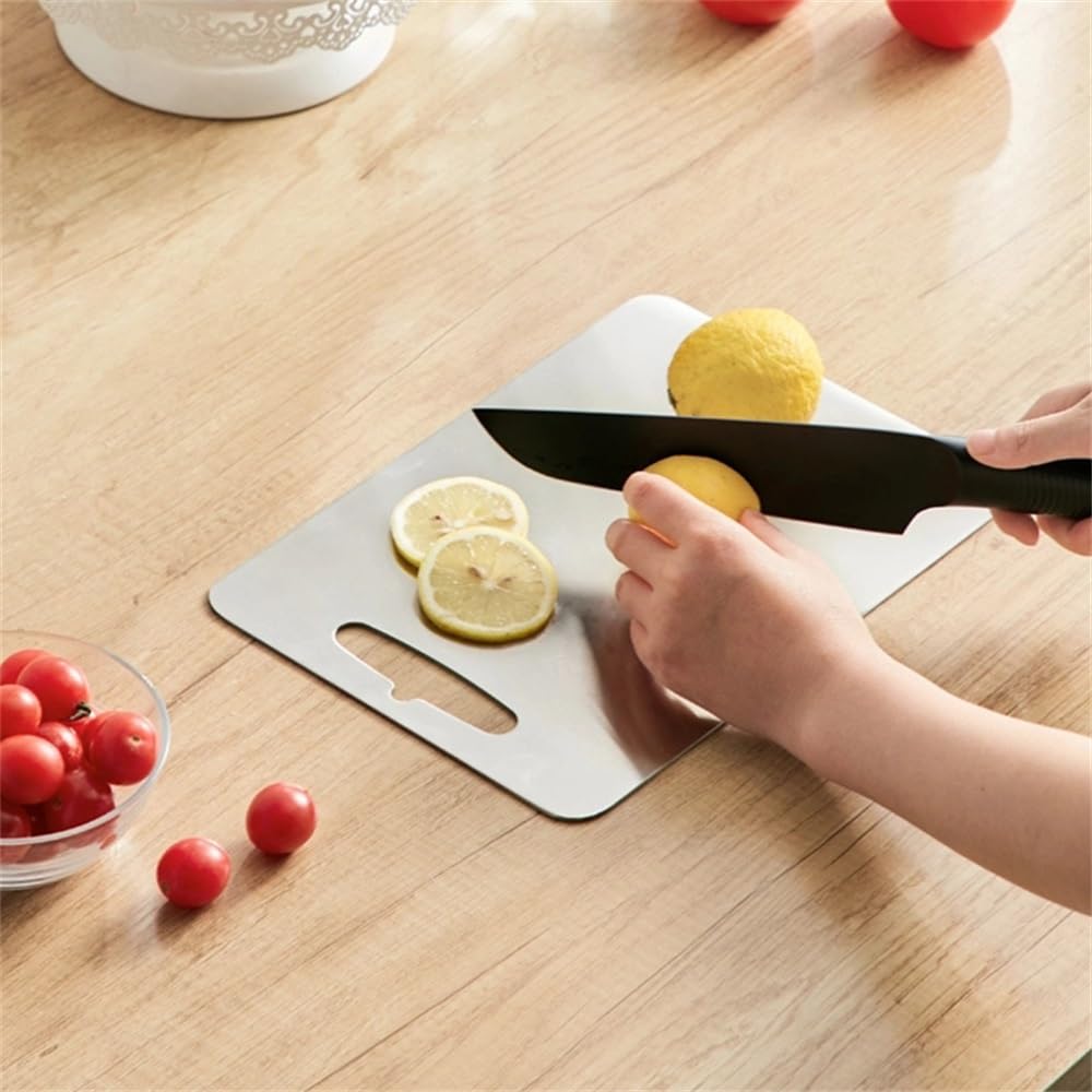 Tagliere in titanio di alta qualità, 30 x 46 cm, resistente, per carne e verdure, utensile da cucina ideale per professionisti della cucina e cuochi casalinghi