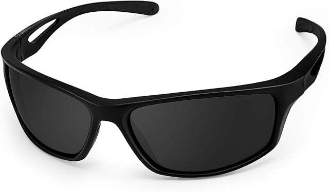 Sports Sunglasses, CHEREEKI Polarized Glasses Eyewear with UV400 Protection & TR90 Unbreakable Frame For Men Women Cycling Running Fishing Golf Driving Running
