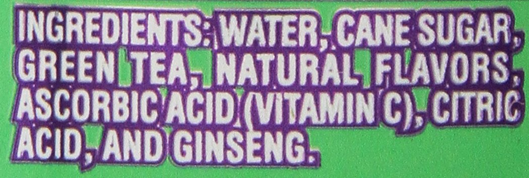 Hawaiian Sun Green Tea with Ginseng, 11.5-Ounce (Pack of 24)